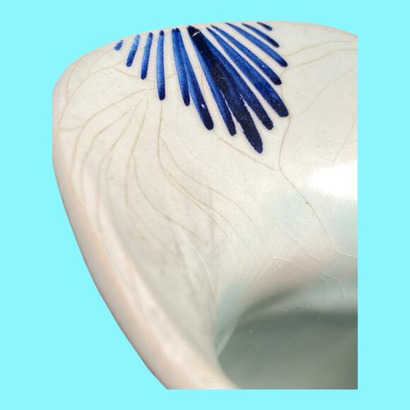 Vtg Delft Blue 9” Pitcher Made in Holland Blue White Floral Hand Painted H.6.16A - Picture 9 of 14